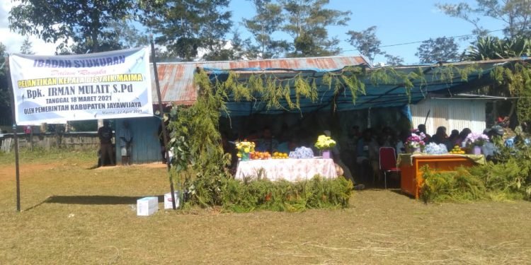 Setelah Disertijabkan, Kepala Distrik Maima Akan Fokus Perjuangkan Infrastruktur Jalan  