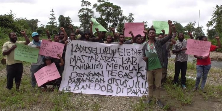 Pemuda dan Masyarakat Yahukimo Menolak OTSUS Jilid II dan DOB