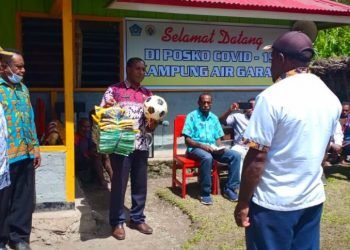 DPMK Jayawijaya Gelar Kegiatan Fasilitasi Penyediaan Sarana-Prasarana Di Kampung Air Garam