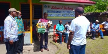 DPMK Jayawijaya Gelar Kegiatan Fasilitasi Penyediaan Sarana-Prasarana Di Kampung Air Garam