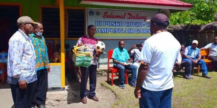 DPMK Jayawijaya Gelar Kegiatan Fasilitasi Penyediaan Sarana-Prasarana Di Kampung Air Garam