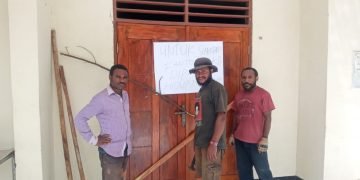 Aspirasi Tidak Direspon, Mahasiswa Palang Kantor BKD Jayawijaya