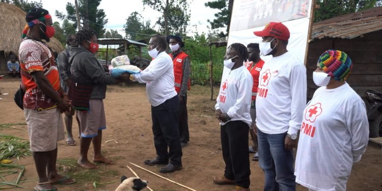 Rayakan HUT Ke-76 Th, PMI Kabupaten Nduga Gelar Bhakti Sosial