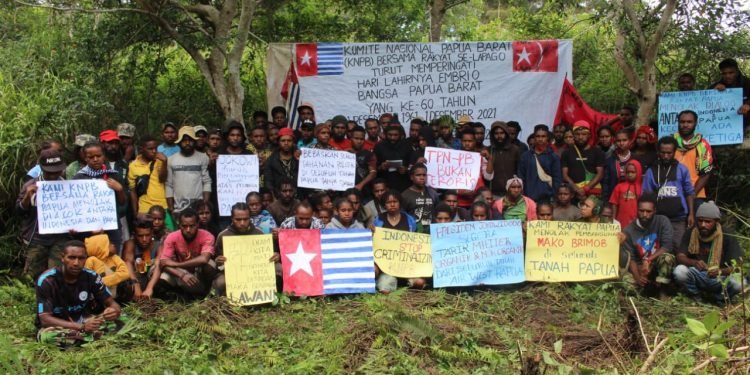 KNPB dan Rakyat Lapago Turut Memperingati Hari Lahirnya Embrio Bangsa Papua Ke-60 Tahun