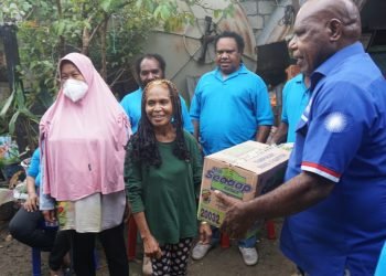 Partai Amanat Nasional Wilayah IX Papua Beri Bantuan Korban Banjir di Jayapura