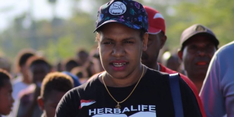 Ketua GOW Yahukimo Ikut Jalan Santai Bersama Jemaat GKI di Dekai