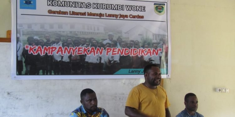 Komunitas Kurumbi Wone Gelar Kampanye Pendidikan di Lanny Jaya