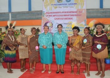 TP PKK Kabupaten Yahukimo Gelar Lomba Fashion Show
