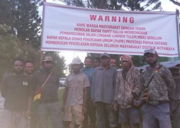Masyarakat Tulem-Moai Minta PUPR Perjelas Kontraktor Pembangunan Jalan Lingkar Lukmen