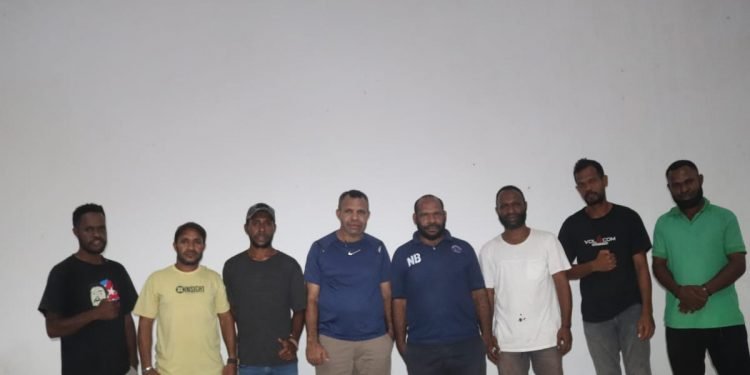 KNPI Yahukimo bersama panitia turnamen volley HUT RI ke-77 di Yahukimo