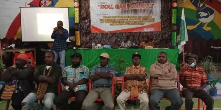 Badan pengurus terpilih ikatan keluarga besar suku Mee - Dok.Panitia