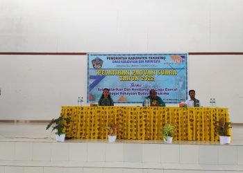 Kegiatan pelatihan Paduan Suara oleh Dinas Kebudayaan dan Pariwisata di Gedung Sosial Katolik (Soska) St. Thomas Aquinas Dekai.