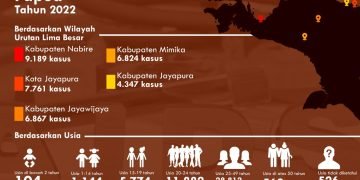 Infografis Kasus HIV/AIDS di Papua (SKPKC Fransiskan Papua)