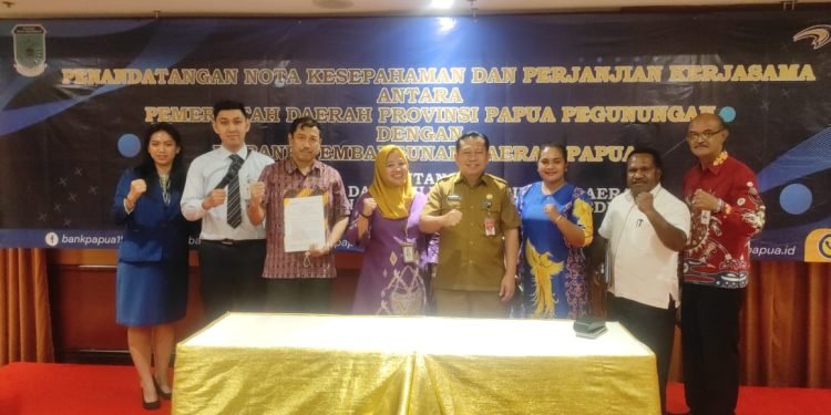 Pemprov Papua Pegunungan Tekan Perjanjian Kerja Sama Dengan Bank Papua