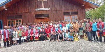 Gereja GKI Jemaat Siegfried Zollner Yalimek Dekai  Rayakan HUT PI Ke-62