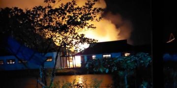 Kantor SMPN 2 Dekai Kembali Dilahap Si Jago Merah 