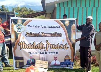 DMI Jayawijaya Bebagi Kasih ke Perkampungan Muslim