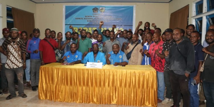 Pengurus Karateker DPD II KNPI Kabupaten Yahukimo Gelar Pleno