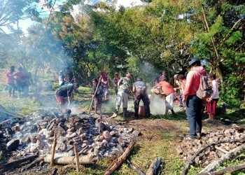 Rayakan Idul Adha, Umat Muslim di Walesi Bakar Batu Sapi