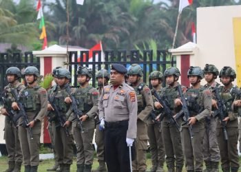 Polres Yahukimo Gelar Upacara dan Syukuran HUT Bhayangkara Ke-77 