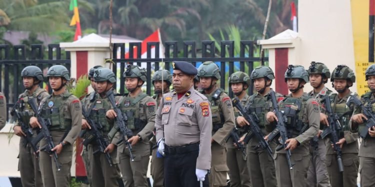 Polres Yahukimo Gelar Upacara dan Syukuran HUT Bhayangkara Ke-77