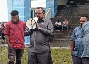 Anggota DPRD Yahukimo Minta Hentikan Pembangunan Pos Brimob di Dekai