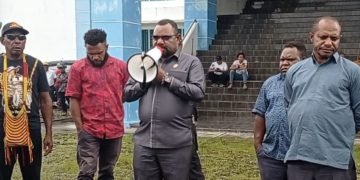 Anggota DPRD Yahukimo Minta Hentikan Pembangunan Pos Brimob di Dekai