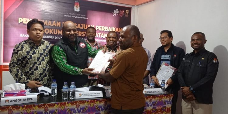 Semua Parpol di Papua Pegunungan Sudah Serahkan Dokumen Perbaikan ke KPU