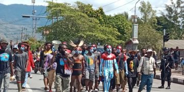 Ribuan Rakyat Papua di Lapago Gelar Aksi Damai Dukung ULMWP Anggota Penuh MSG