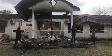 Kantor KPUD Kabupaten Yahukimo Ludes Terbakar