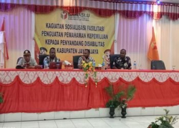 Bawaslu Jayawijaya Lakukan Sosialisasi Pemilu Kepada Penyandang Disabilitas