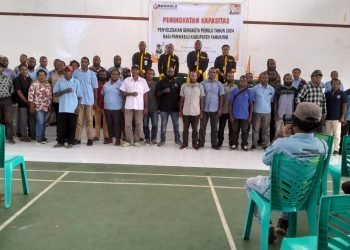 Bawaslu Yahukimo Berikan Bimtek Pengawasan Pemilu Kepada Panwaslu Distrik