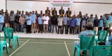 Bawaslu Yahukimo Berikan Bimtek Pengawasan Pemilu Kepada Panwaslu Distrik