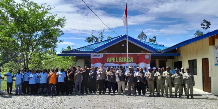 Bawaslu Yahukimo Gelar Apel Siaga Pengawasan Pemilu 2024