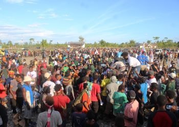 Ribuan Orang Hadiri Kampanye Terbuka Partai Perindo di Dekai