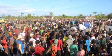 Ribuan Orang Hadiri Kampanye Terbuka Partai Perindo di Dekai