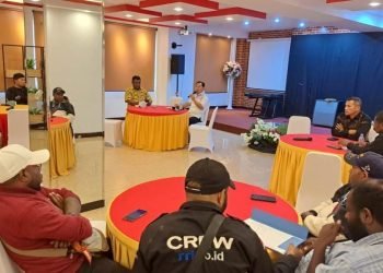 Diskusi Dengan Pimpinan Media dan Wartawan, Sumule Tumbo: Kita Kerja Tim