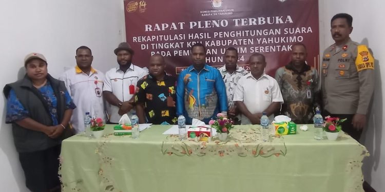 KPU Yahukimo Gelar Pembukaan Rapat Pleno Rekapitulasi Perhitungan Suara Tingkat Kabupaten