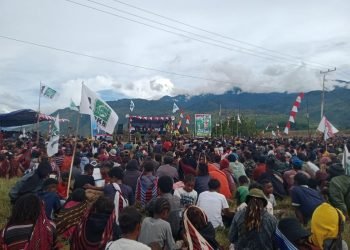 Ribuan Pendukung PKB Wamena Hadiri Kampanye Terbuka di Distrik Walesi