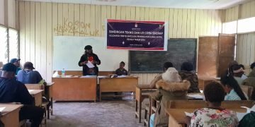 Jelang Pemilu, PPD dan PPS Distrik Tagineri Gelar Bimtek bagi KPPS