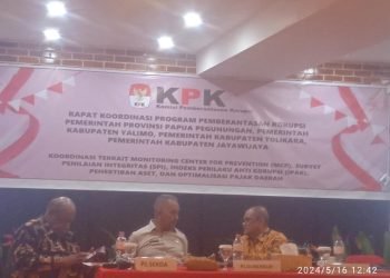 KPK Gelar Rakor Pencegahan Korupsi Dengan Pemprov Papua Pegunungan