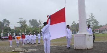 Upacara HUT RI Ke-79 di Yahukimo Berjalan Dengan Baik