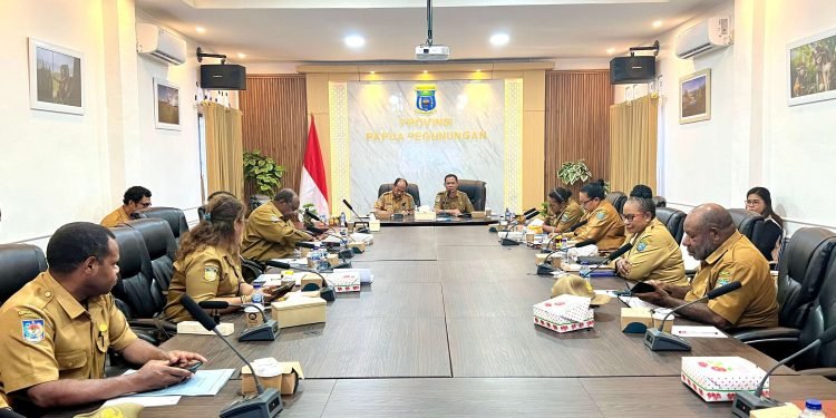 Pemprov Papua Pegunungan Rapat Persiapan HUT RI