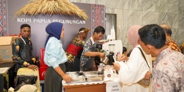 Kopi dan Produk Kerajinan Tangan Papua Pegunungan Jadi Primadona Saat Pelantikan Anggota DPR dan DPD RI