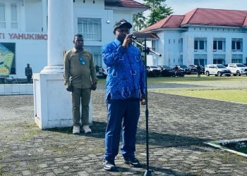 Wakil Bupati Yahukimo Esau Miram Menegaskan Jaga Kedisiplinan ASN