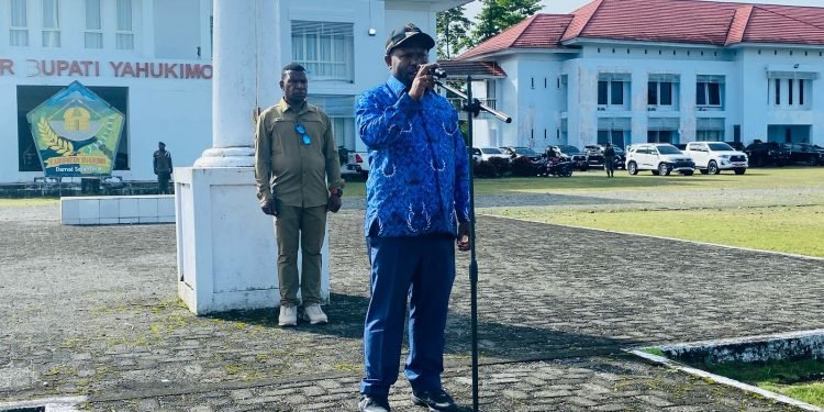 Wakil Bupati Yahukimo Esau Miram Menegaskan Jaga Kedisiplinan ASN