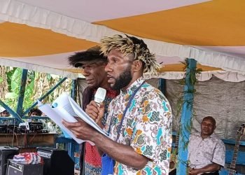 Anak dan Cucu Elisa Gobay, Ikut Ibadah HUT PI di Minimo