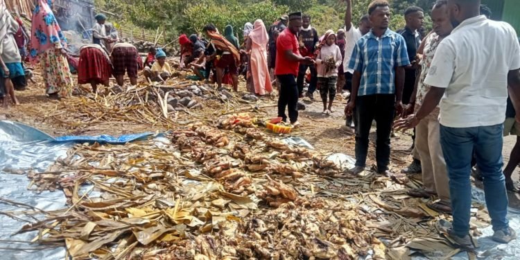Rayakan Idul Fitri Dengan Budaya “Bakar Batu” di Wamena Papua