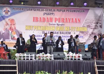 PGPP Gelar Ibadah HUT Pekabaran Injil di Jayawijaya