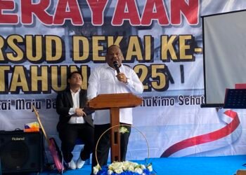Bupati Yahukimo Hadiri Ibadah Syukuran Perayaan HUT RSUD Dekai